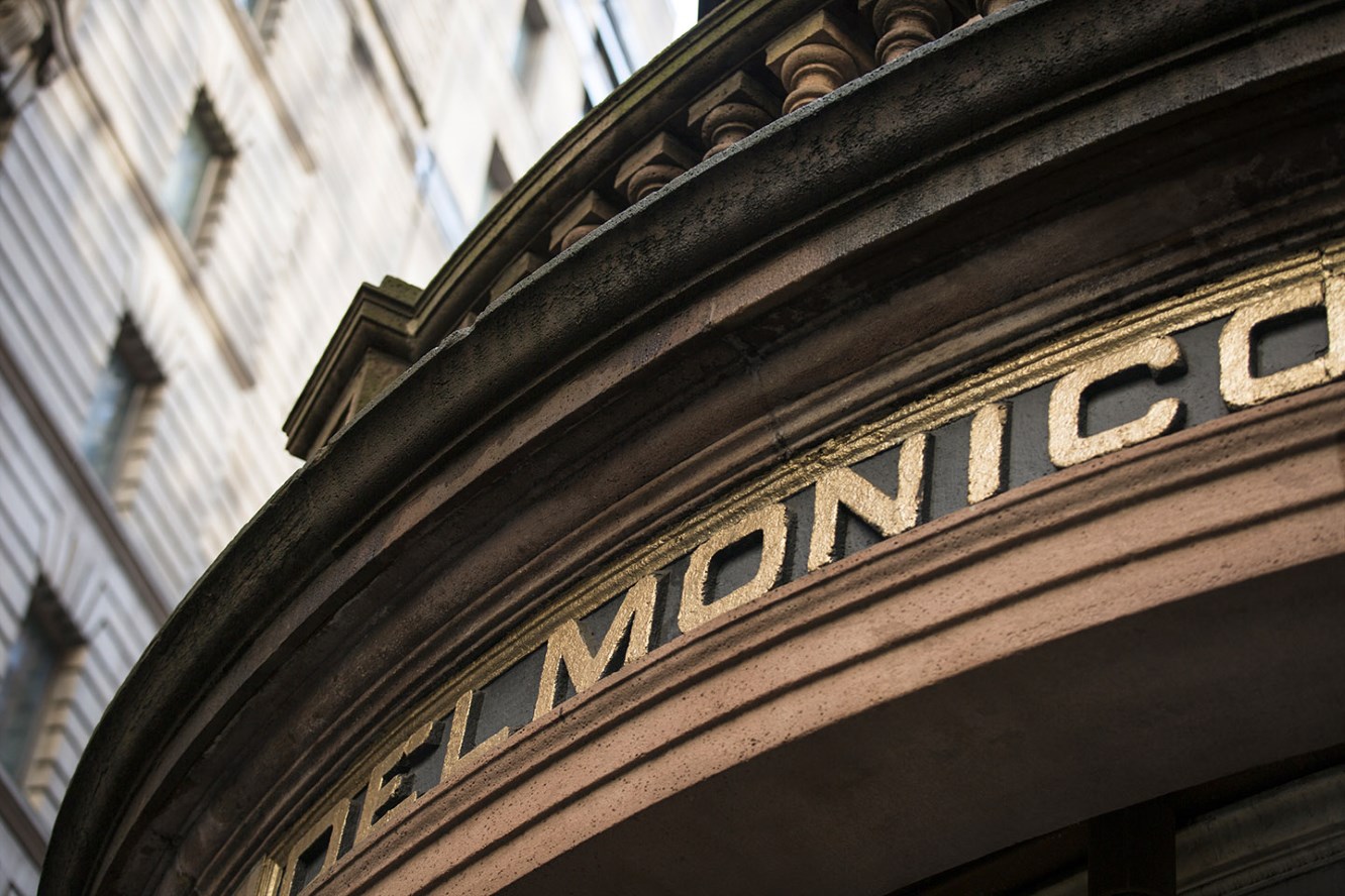 Delmonico's is one of the legendary fine dining establishments in the neighborhood